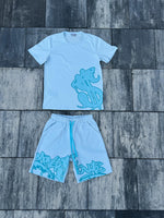 Load image into Gallery viewer, Money Talks Blue T-shirt
